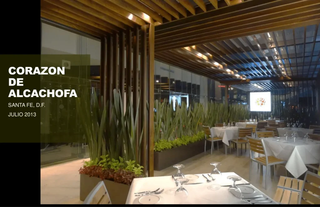 Diseño de Restaurante Corazón de Alcachofa por el Despacho de Arquitectos Tarqus